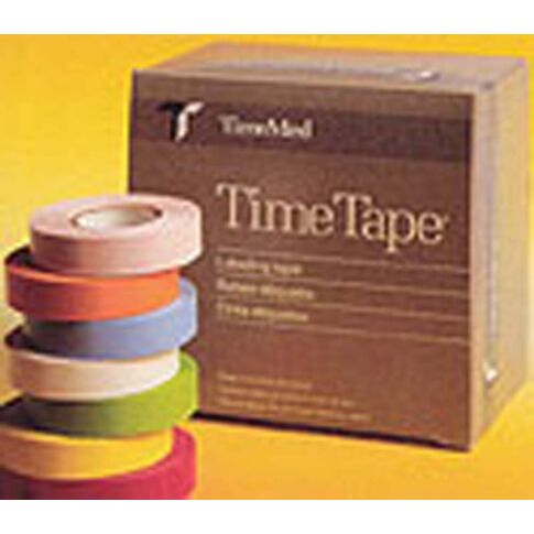 TIMEMED TIME® TAPE. TAPE LABELS, ¾", RAINBOW PACK, 500" ASSORTED ROLLS, (COLORS 1 - 7) 16/BX. , BOX - BriteSources