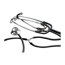 TEACHING DUAL HEAD STETHOSCOPE, ALUMINUM, BLACK, 2HD, 22", EA, SOLD AS EACH DUKAL 10000117