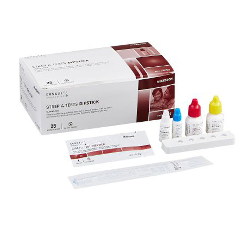 Test Kit, Strep A Dipstick (25/Bx), Sold As 25/Box Immunostics Idstrep-25