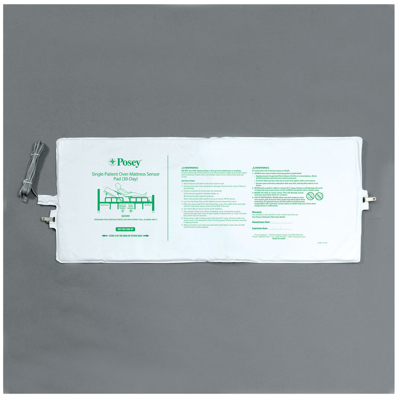 BED SENSOR PAD, SINGLE PATIENT USE, 12"W X 120"L, 30-DAYS, 8FT CORD, SOLD AS EACH TIDI 203