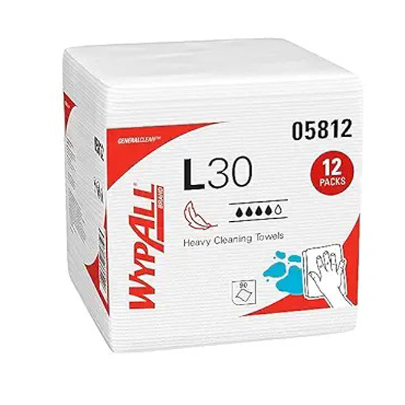 Towel, Wypall L30 Strong/Soft Wipe Wht (300Sheet/Rl 2Rl/Cs), Sold As 2/Case Kimberly 05820