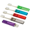 Jm Murray Oraline Premium Travel Toothbrush Toothbrush Travel V-Trim Adultasst Color 72/Cs -44003B - BriteSources