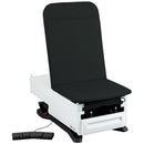 EXAM TABLE, 3502-500-105 WITH PREMIUM UPHOLSTERY, POWER BACKREST, STIRRUPS, DRAIN PAN, FOOT CONTROL, FRONT STORAGE DRAWER, REAR RE, SOLD AS EACH UMF 1