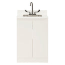BASE CABINET, STEEL, 24", FOUR DRAWERS, SEAMLESS COUNTERTOP, QUIET WHITE, SOLD AS EACH UMF 10001064