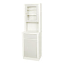 TREATMENT CABINET, 6117 WITH UPPER CABINET SECTION, TWO DOOR, TWO DRAWERS, ONE SHELF, 32" W X 65" H X 16.25 D, QUIET WHITE, SOLD AS EACH UMF 10001064