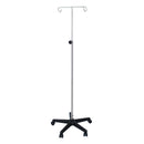 I.V. STAND, STAINLESS STEEL, 4-HOOK, HAND WHEEL, SOLD AS EACH UMF 10001064