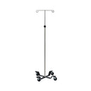 I.V. POLE, INFUSION PUMP, 2-HOOK, STAINLESS STEEL, SOLD AS EACH UMF 10001064
