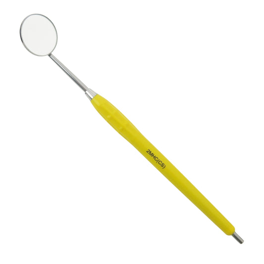 Mouth Mirror Cone Socket No. 5, 24mm dia, yellow handle, EA - Osung USA