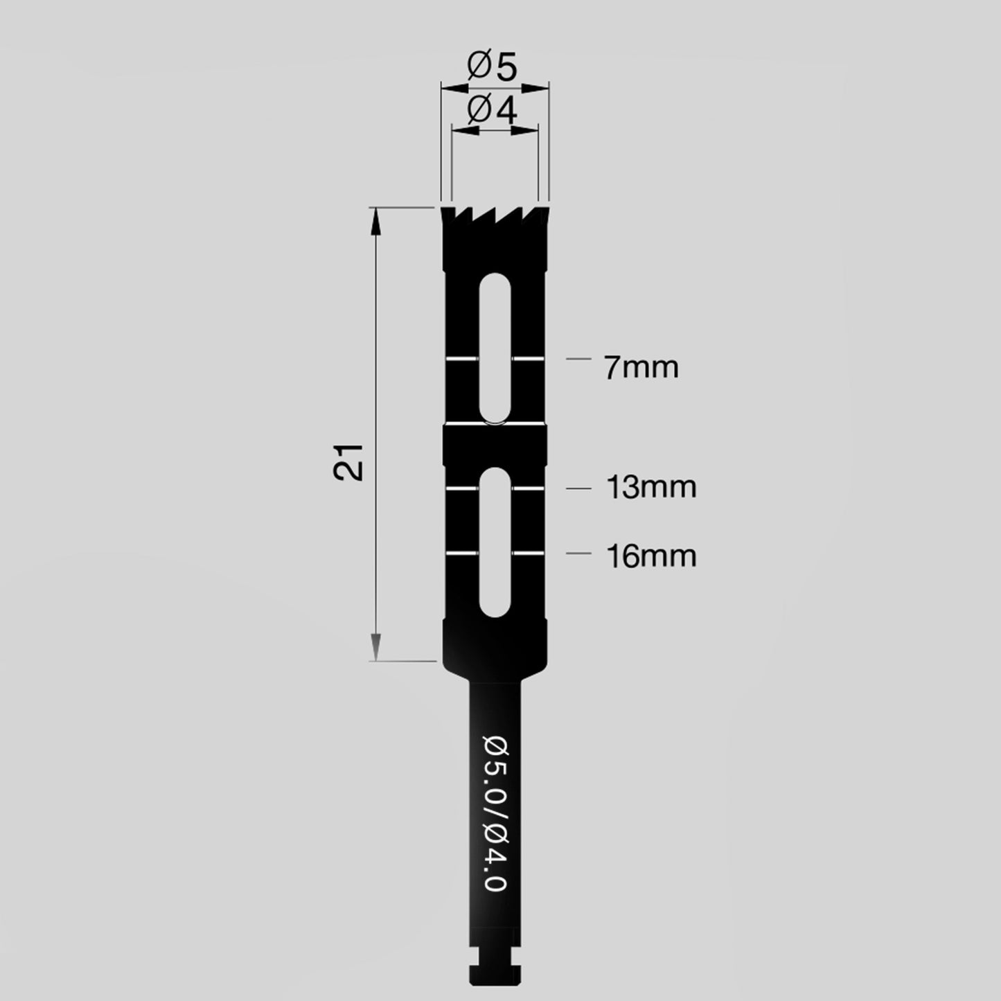 5mm/4mm Osung R50 Implant Trephine Bur for Implant Removal -THR50 - Osung USA