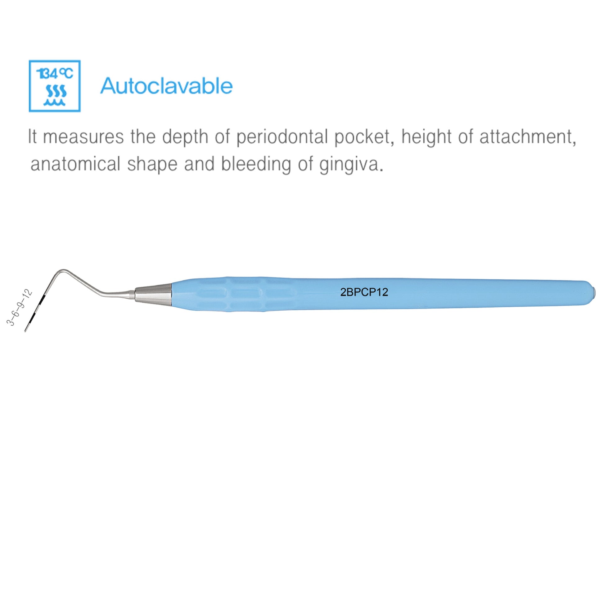 Osung CP12 Dental Probe Autoclavable Silicone Handle Premium -2BPCP12 - Osung USA