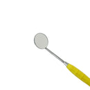 Mouth Mirror, Autoclavable Handle, Cone Socket, Yellow, 2MHC3 - Osung USA
