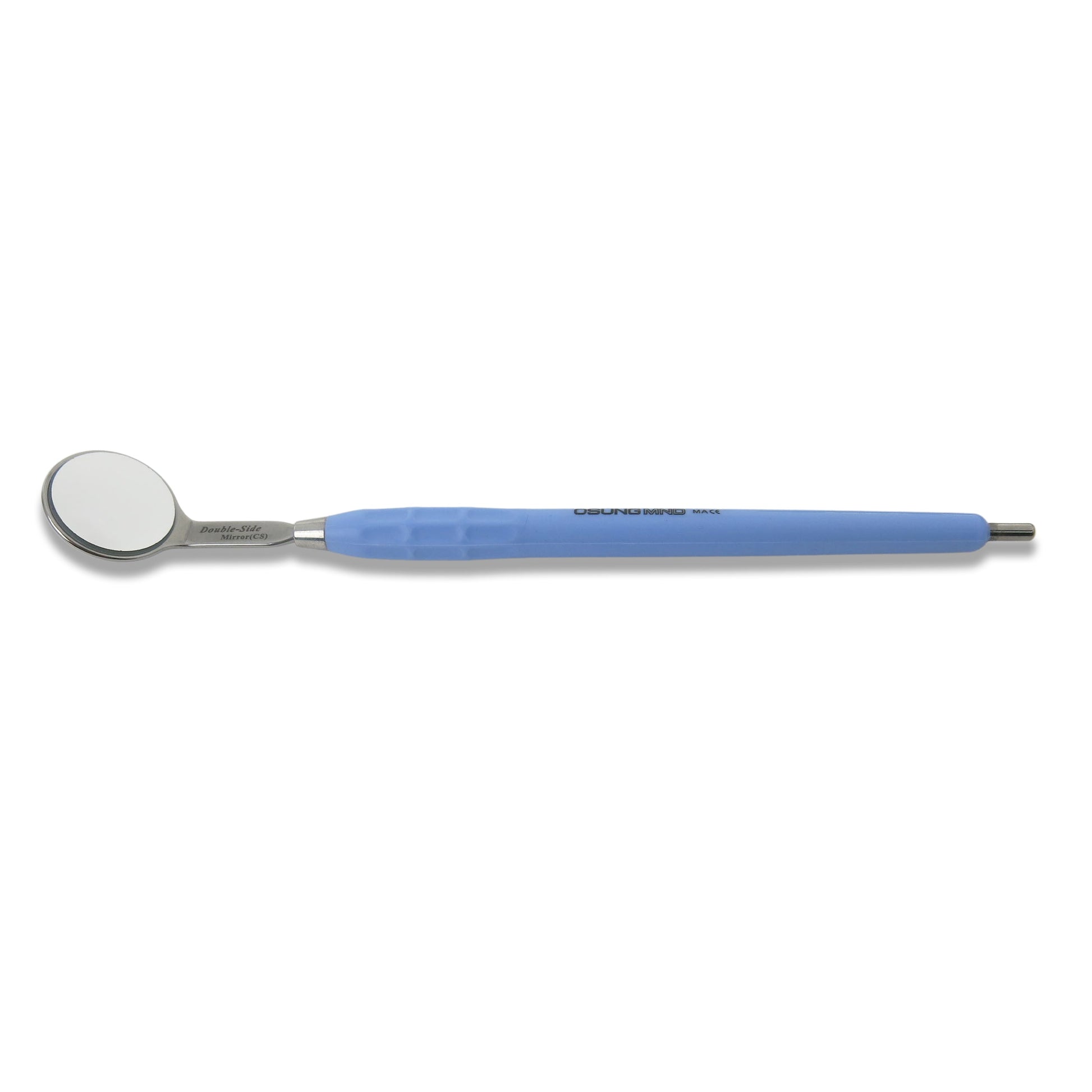 Mouth Mirror, Front Surface Double Side,Cone Socket No. 4, 22mm dia, Blue Handle, EA - Osung USA