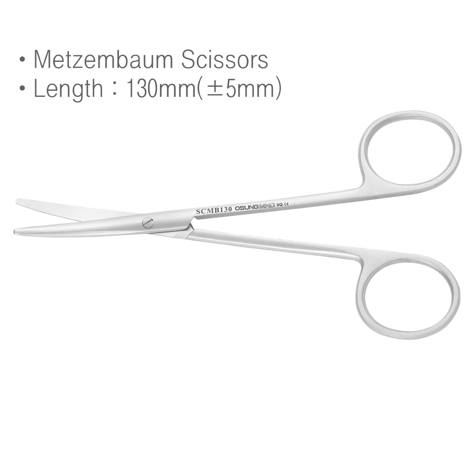 Osung Metzembaum Scissors 5.11 Inches Curved Premium -SCMB130 - Osung USA