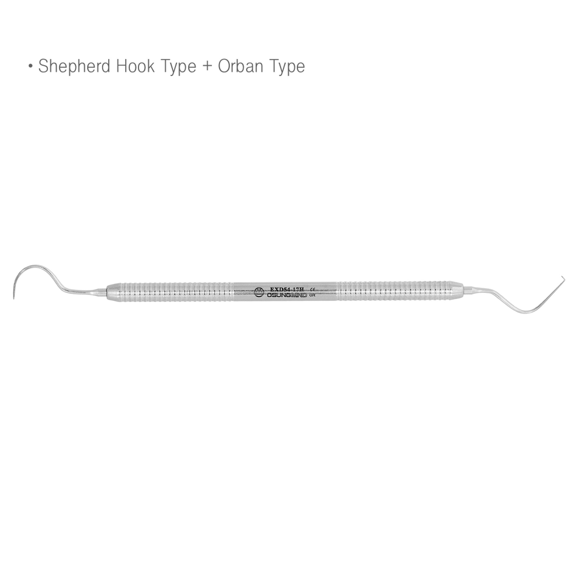 Osung 54-17H Shepherd Hook + Orban Type Dental Explorer Premium -EXD54-17H - Osung USA