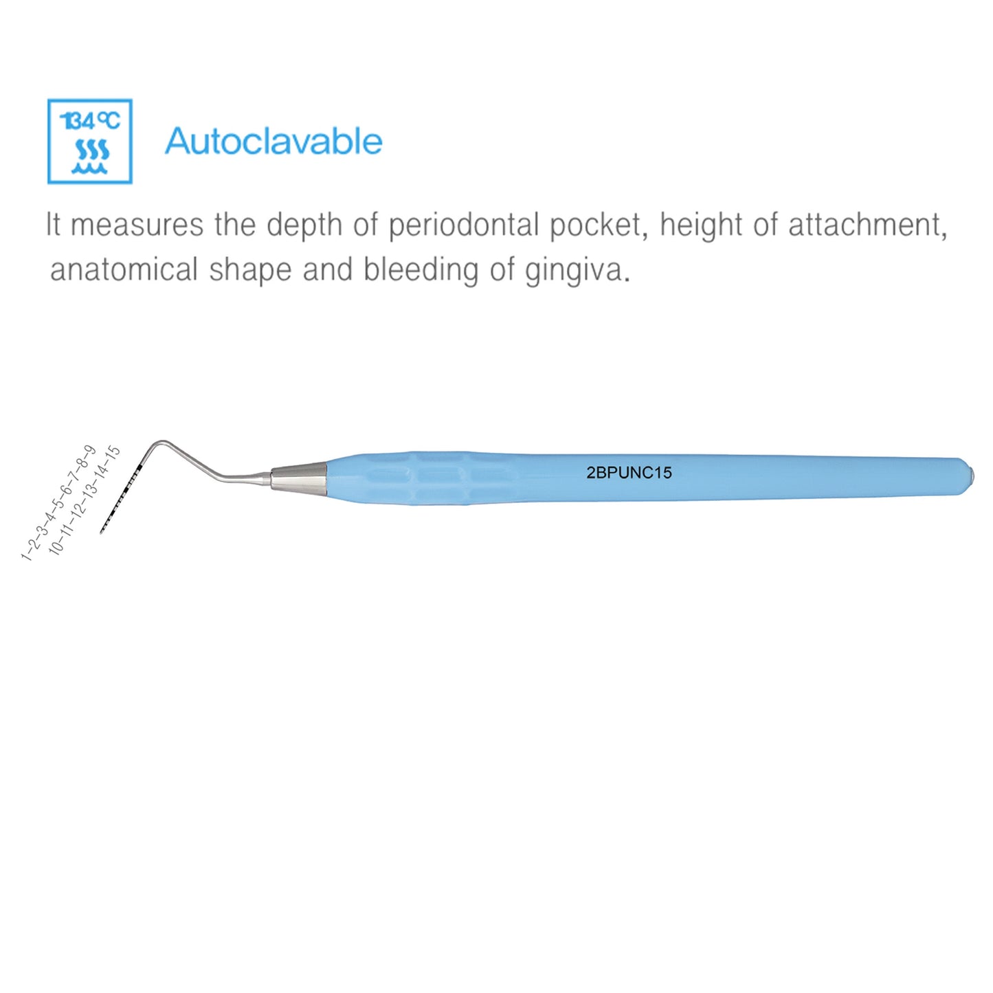 Osung UNC15 Dental Probe Autoclavable Silicone Handle Premium -2BPUNC15 - Osung USA