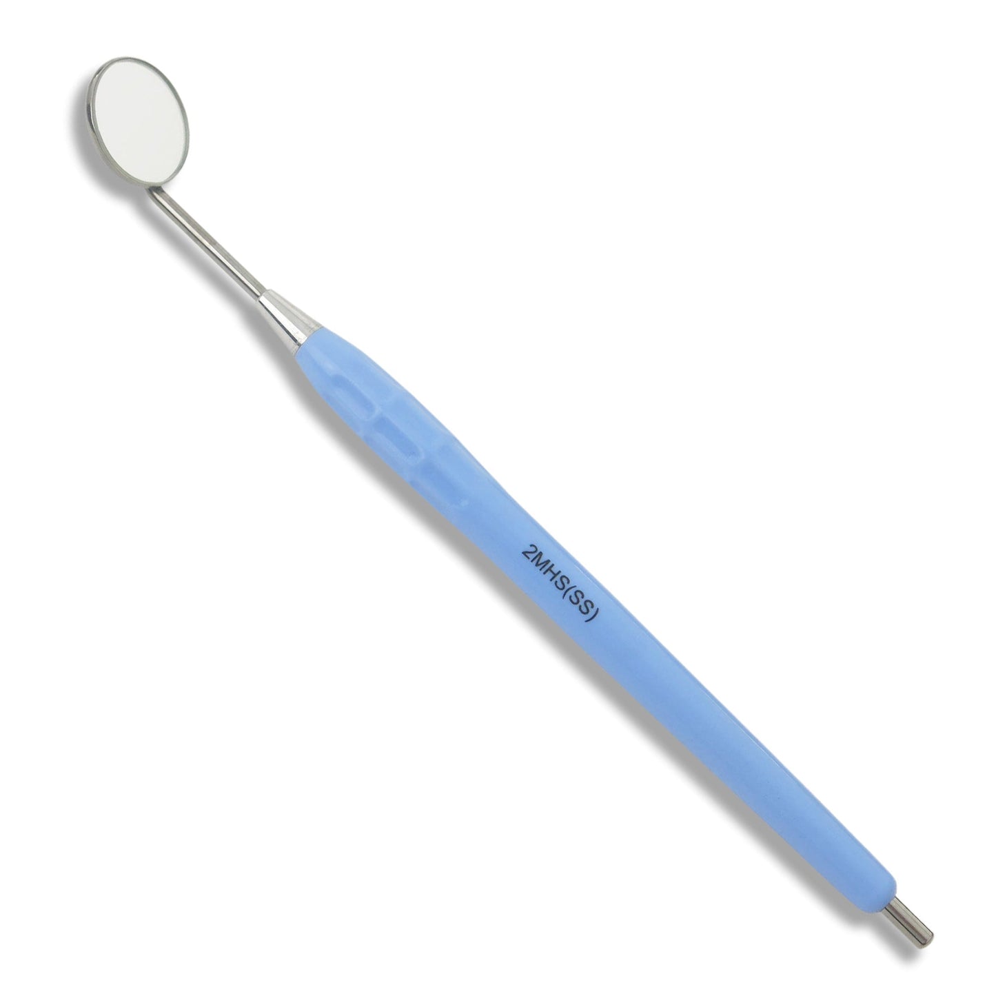 Mouth Mirror Simple Stem No. 3, 20mm dia, Blue Handle, EA - Osung USA