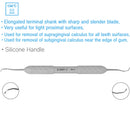 Osung 1/2 Micro Sickle Scaler Autoclavable Silicone Handle Premium -2LSMS1-2 - Osung USA
