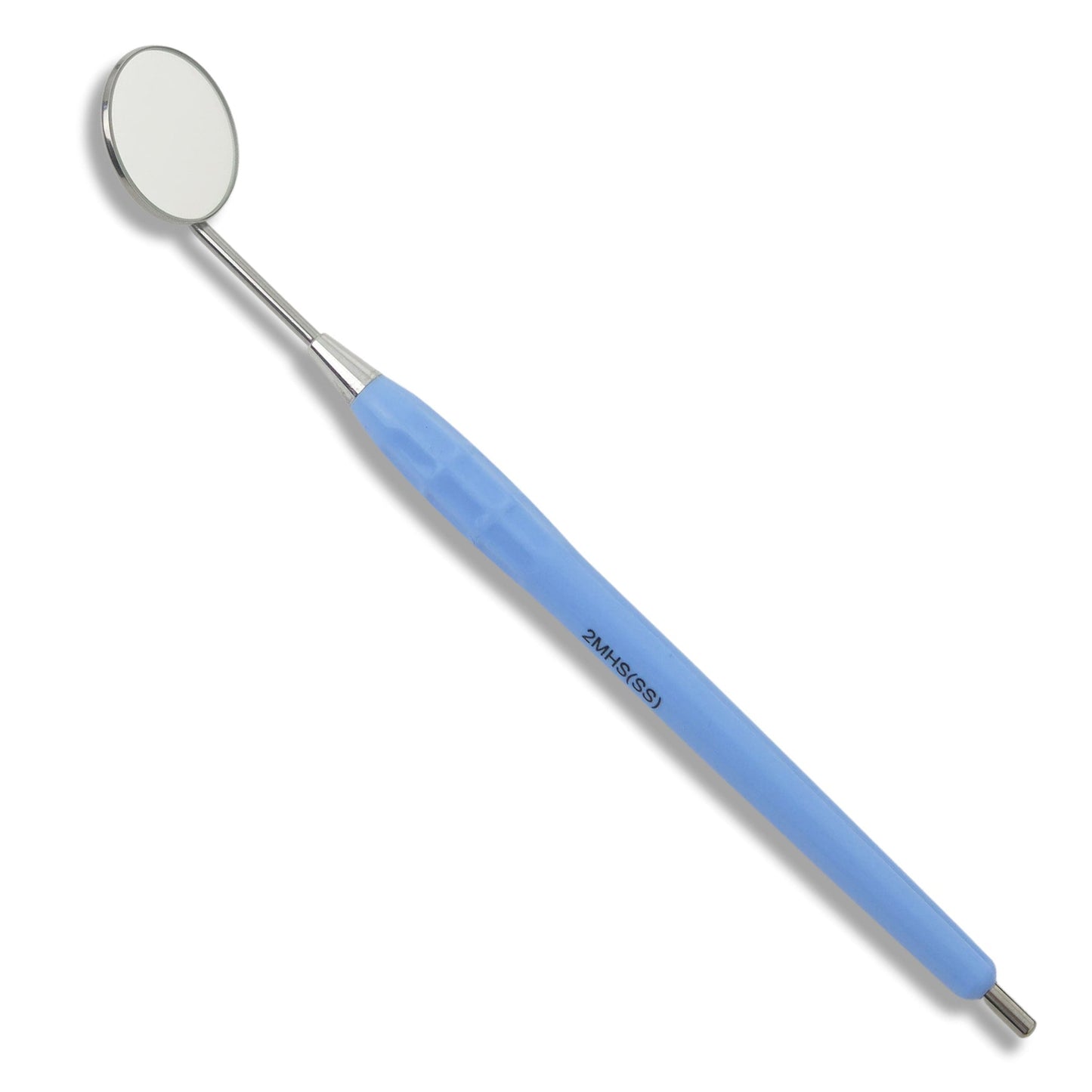 Mouth Mirror Simple Stem No. 5, 24mm dia, Blue Handle, EA - Osung USA