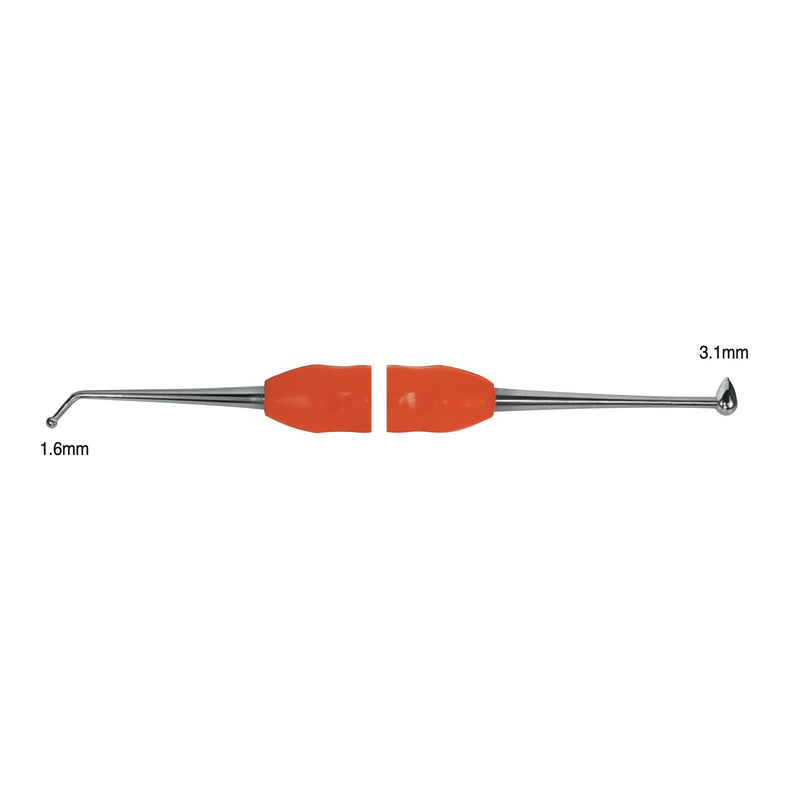Dental Burnisher, Ball, Autoclavable Silicone Handle, BB 27-29