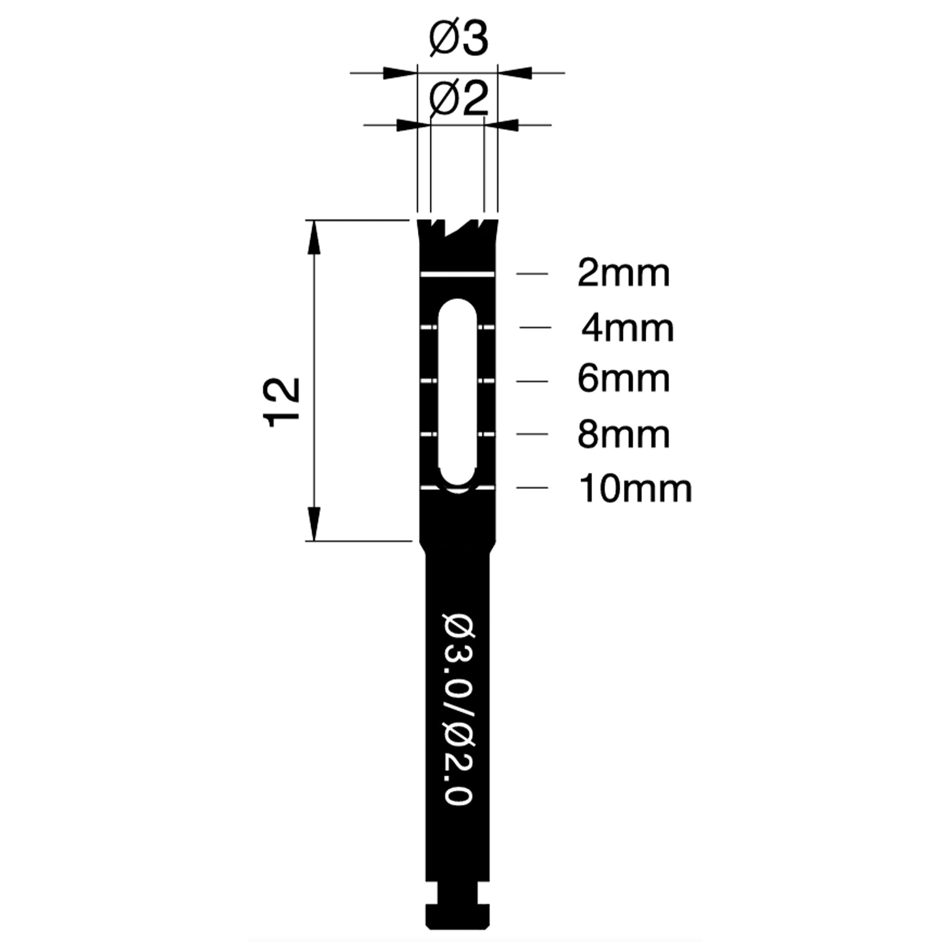 3mm/2mm Osung B30 Implant Trephine Bur Drill  -THB30 - Osung USA