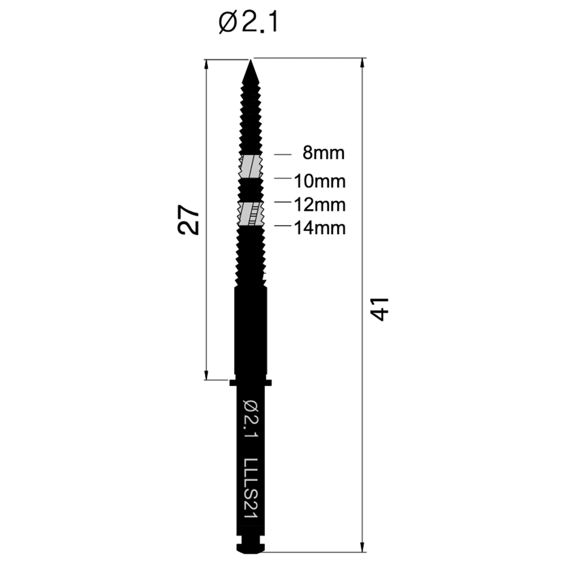 Osung L21 Lindemann Bur Drill 2.1mm Dia. -LLL21 - Osung USA