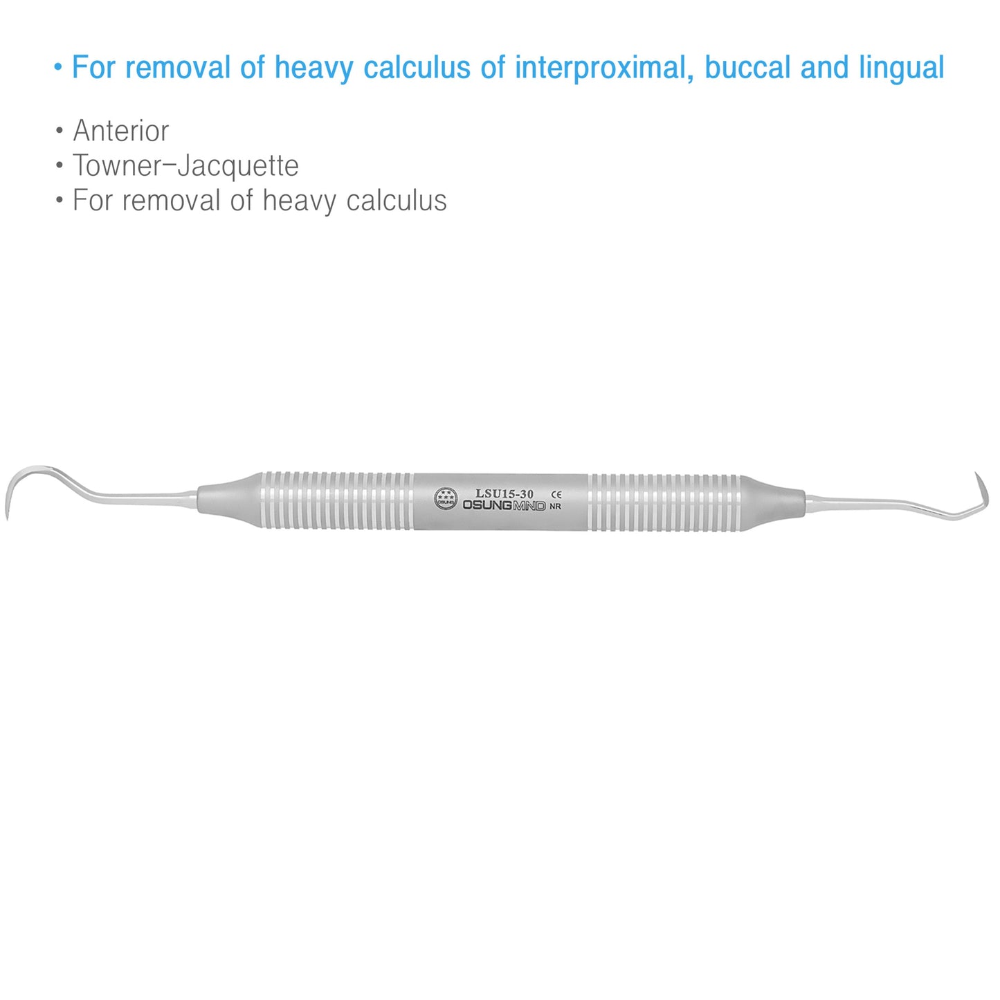 Osung U15/30 Towner-Jacquette Sickle Scaler Anterior Premium -LSU15-30 - Osung USA