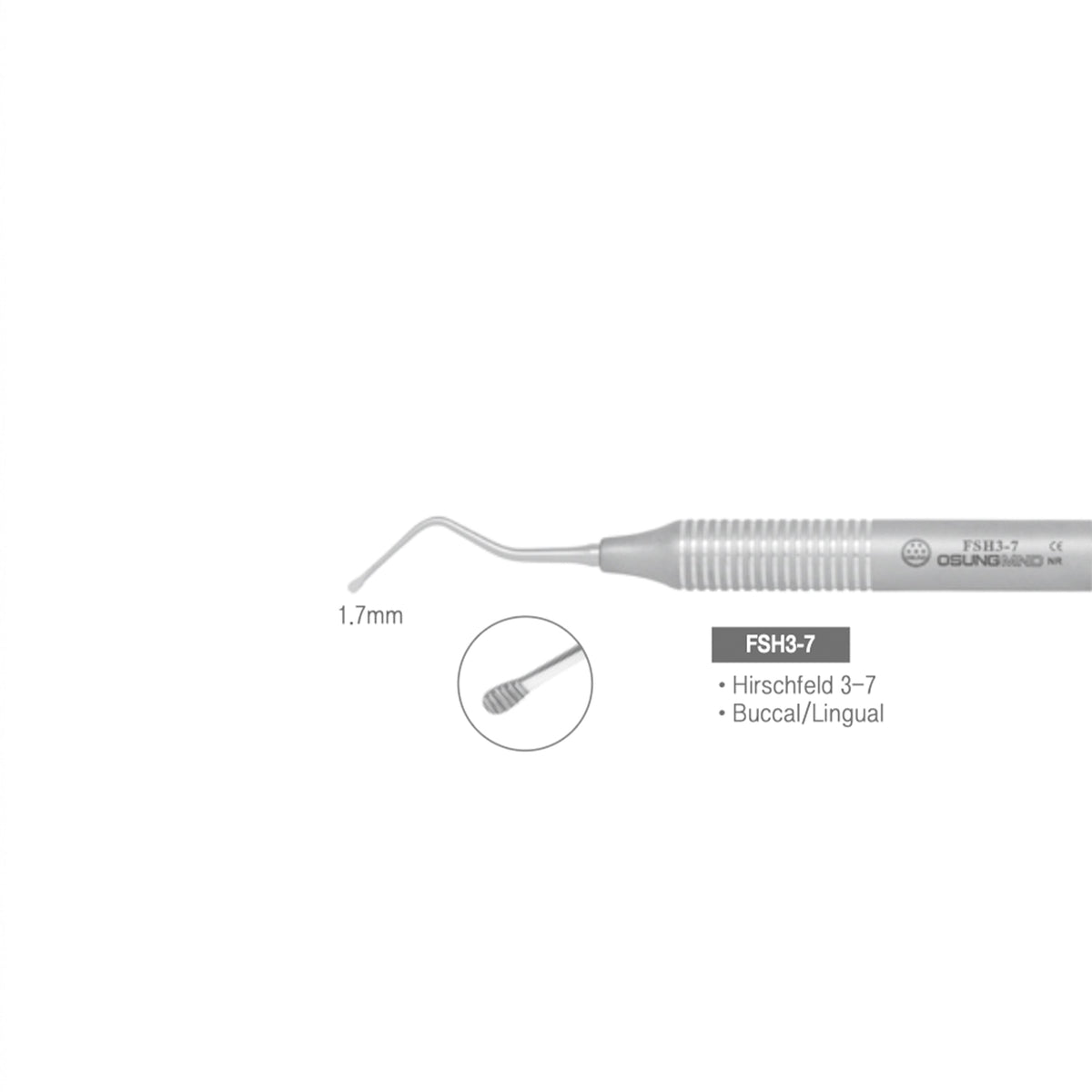 Dental File Scaler, Hirschfield, FSH3-7 - Osung USA