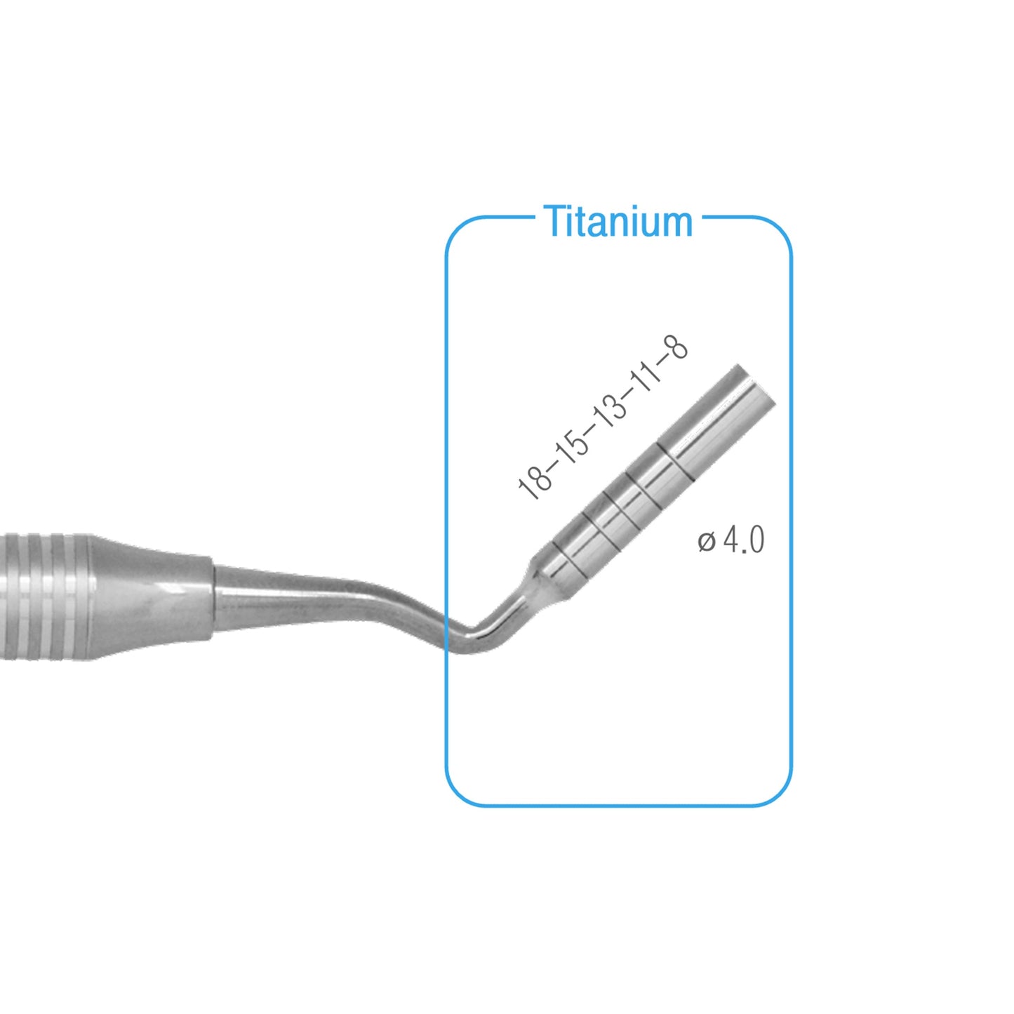 Osung Titanium Bone Packer 3.3mm/4.0 mm Dia. Premium -GP3340 - Osung USA