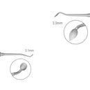 Dental Carver, Cleiod Discoid, Autoclavable Silicone Handle, CD 3-6