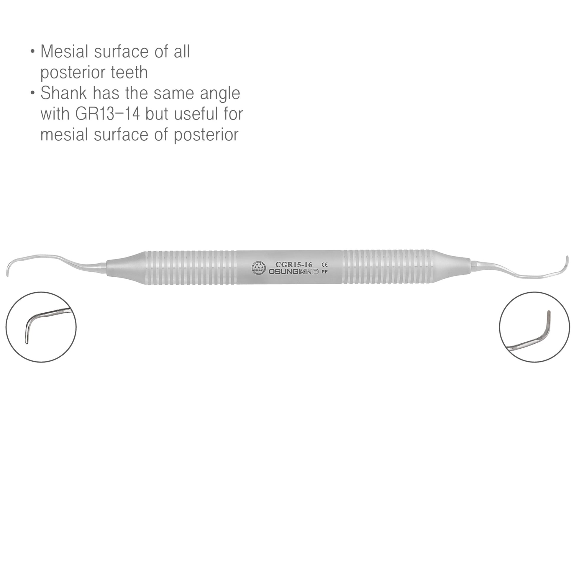 Osung 15/16 Gracey Curette Posterior Standard Premium -CGR15-16 - Osung USA