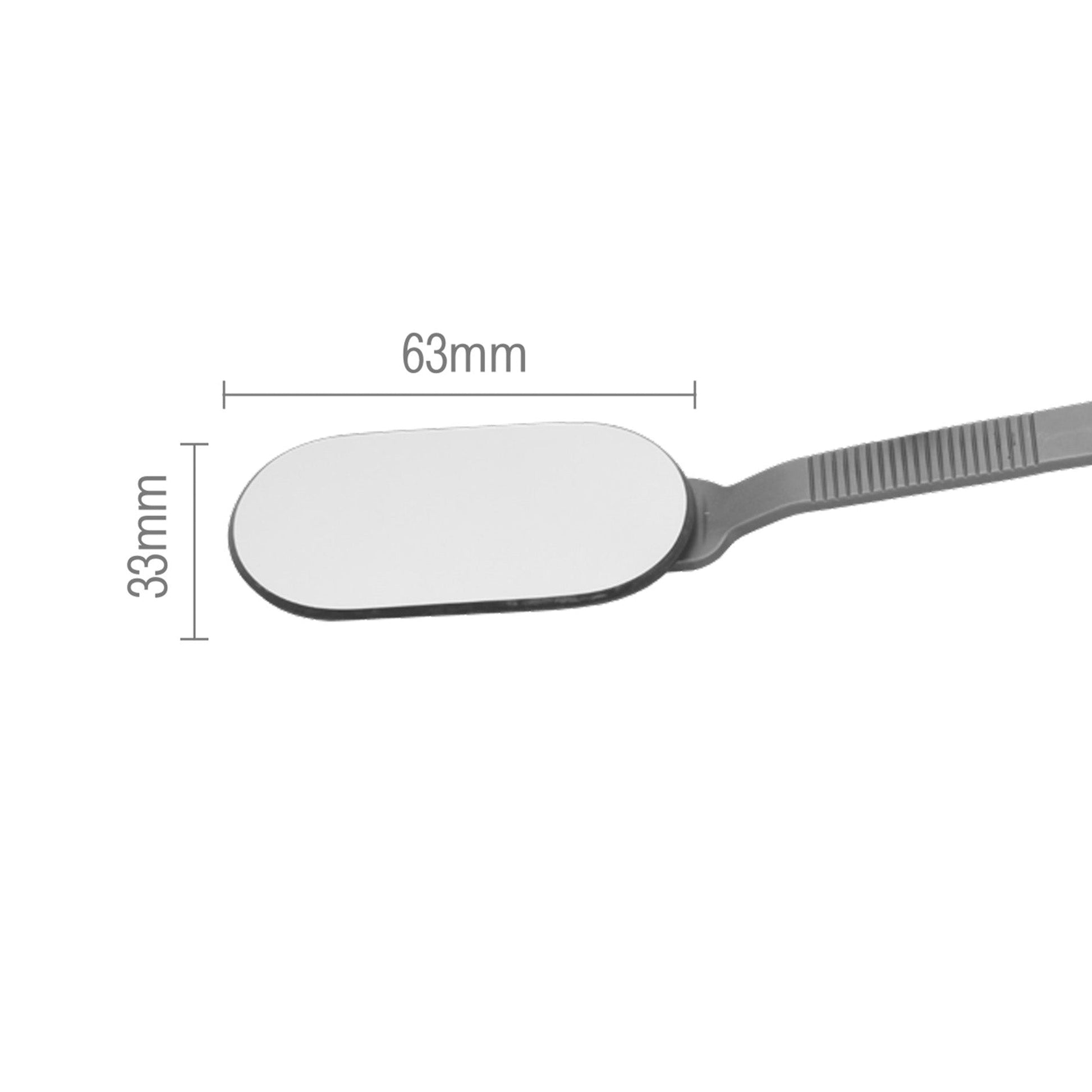 Osung 1.3" x 2.5" Large Mouth Mirror Metal Handle Dental Mirror Front Surface -DMPM - Osung USA