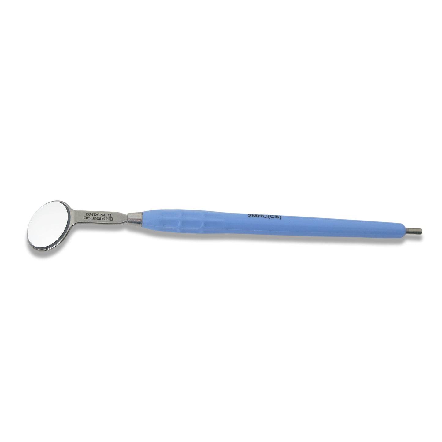 Mouth Mirror, Front Surface Double Side,Cone Socket No. 4, 22mm dia, Blue Handle, EA - Osung USA