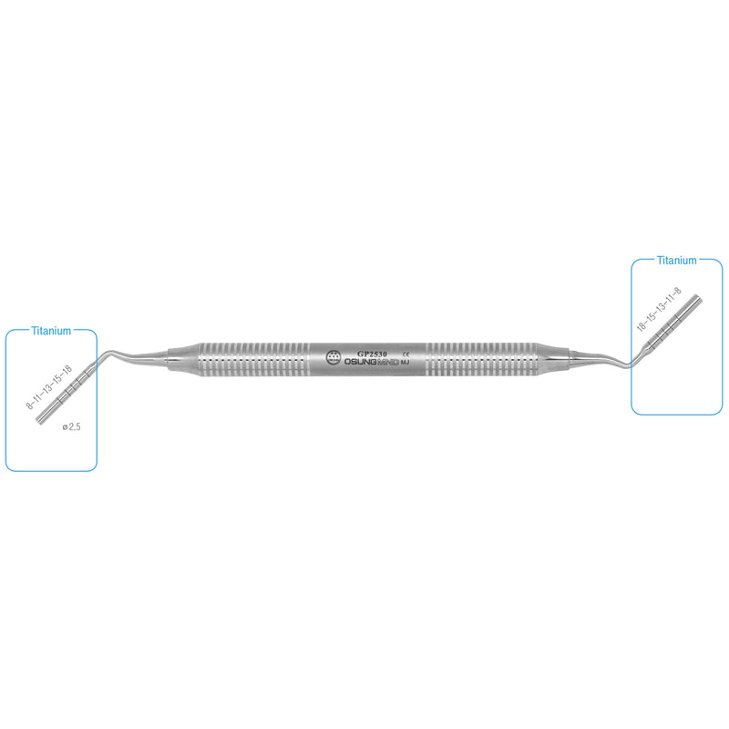 Osung Titanium Dental Bone Graft Packer 2.5/3.0mm -GP2530 - Osung USA
