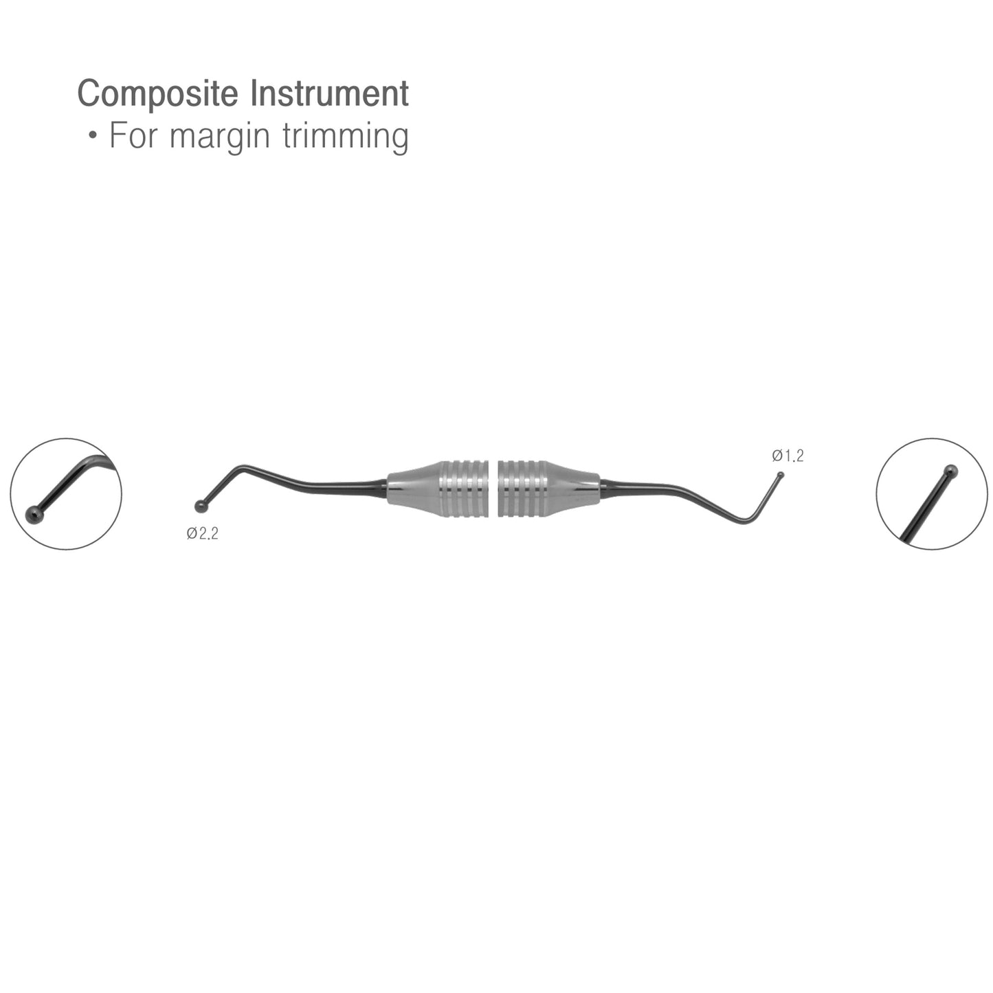 Osung #3 Titanium coated Margin Trimming Composite Instrument -CSCOM3 - Osung USA