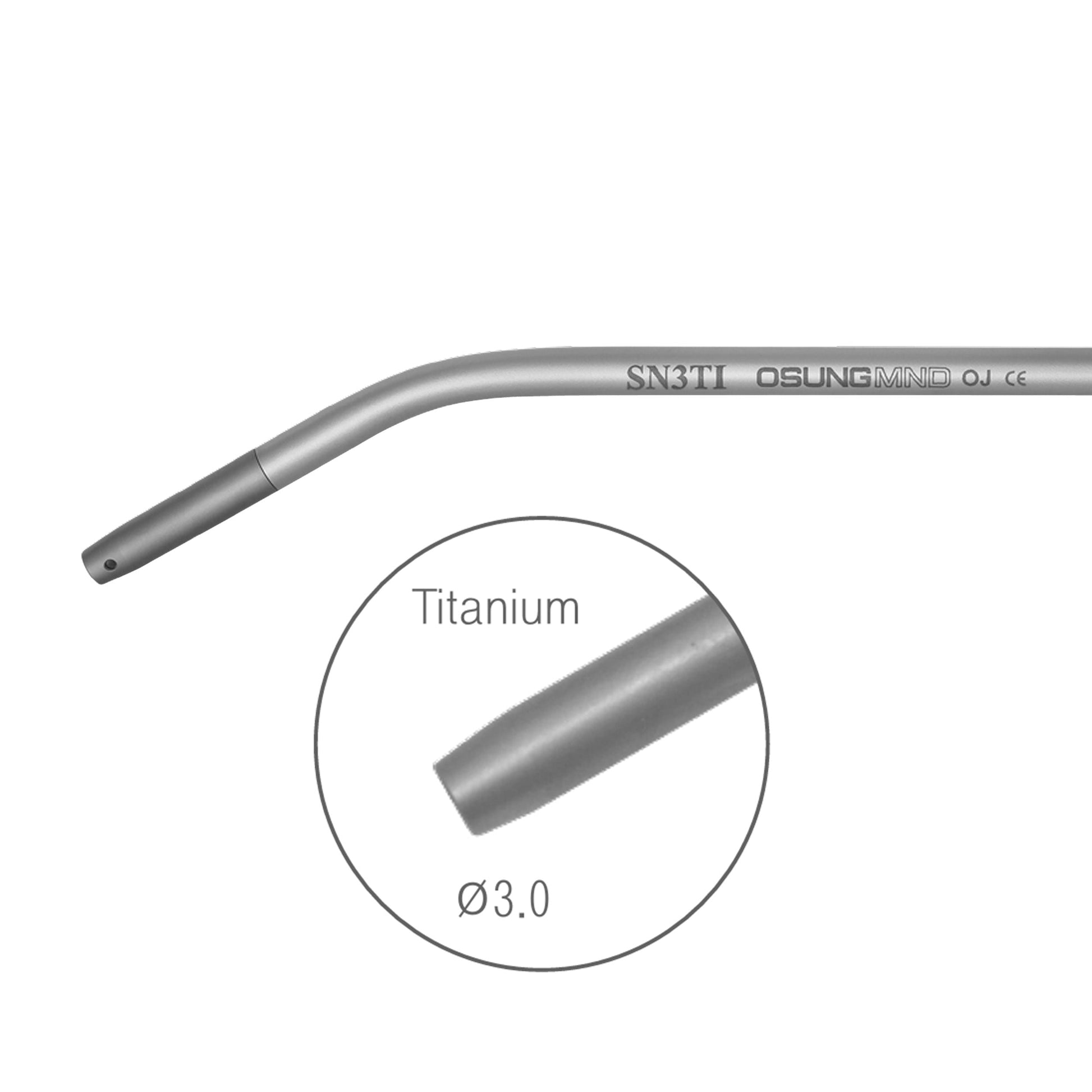 Osung Titanium Suction Tip 3mm Dia. Premium -SN3TI - Osung USA