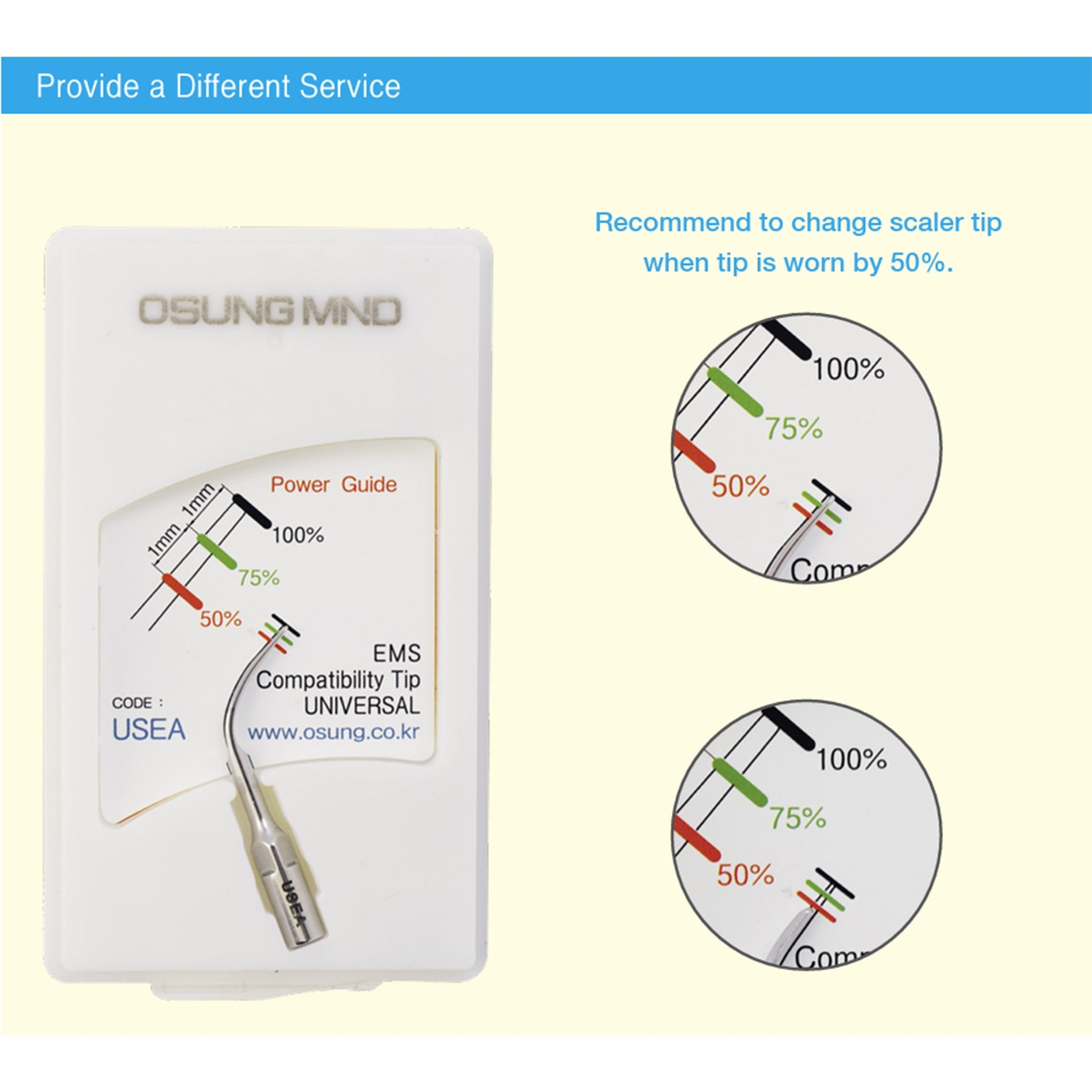 Osung USEA Ultrasonic scaler Tip EMS A Premium - Osung USA