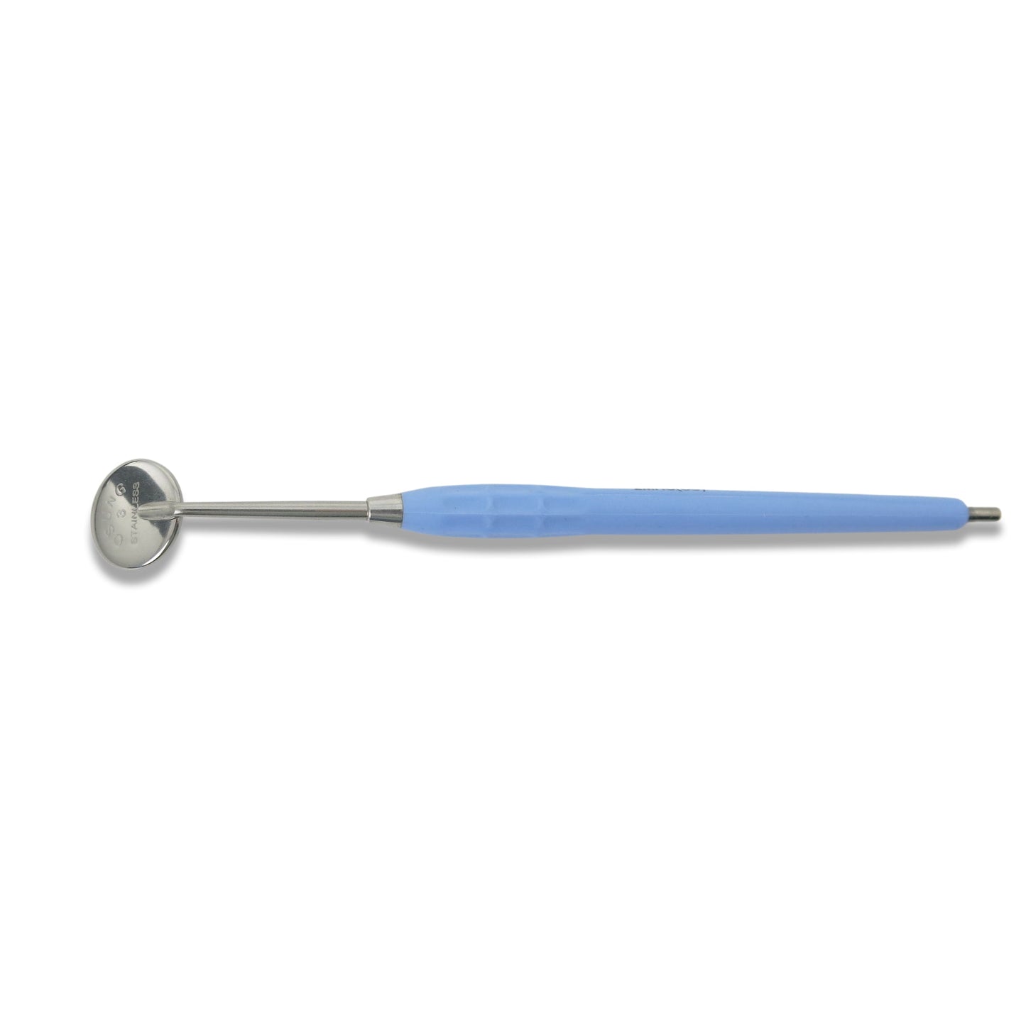 Mouth Mirror Cone Socket No. 3, 20mm dia, Blue Handle, EA - Osung USA