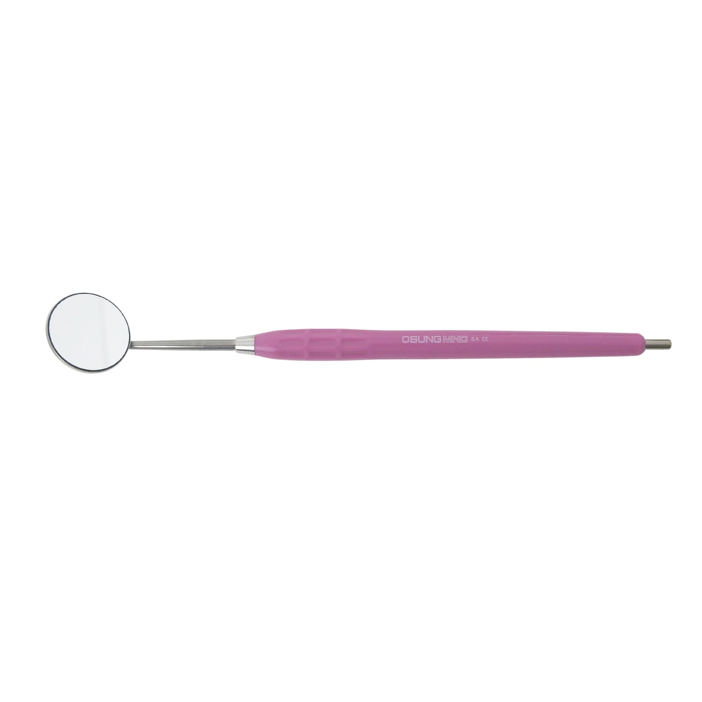 Mouth Mirror Front Surface, Cone Socket No. 5, 24mm dia, Purple Handle, EA - Osung USA 