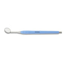 Mouth Mirror Simple Stem No. 3, 20mm dia, Blue Handle, EA - Osung USA
