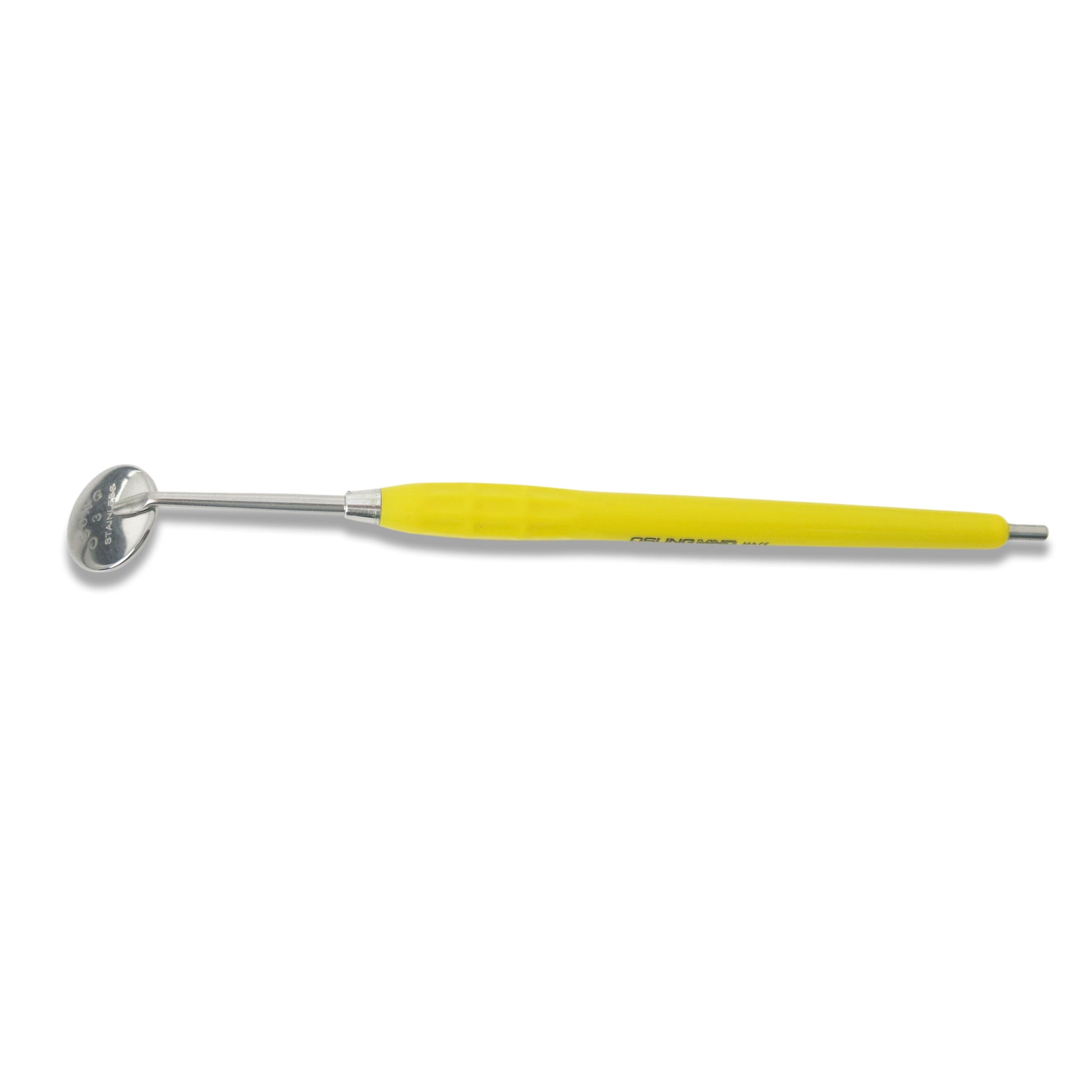 Mouth Mirror Cone Socket No. 3, 20mm dia, yellow handle, EA - Osung USA