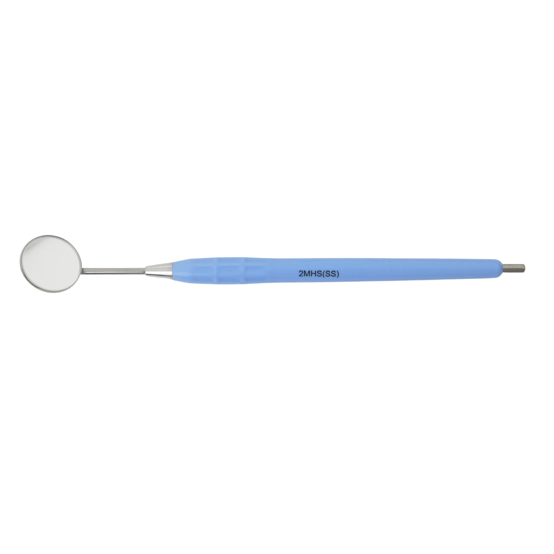 Mouth Mirror Simple Stem No. 4, 22mm dia, Blue Handle, EA - Osung USA