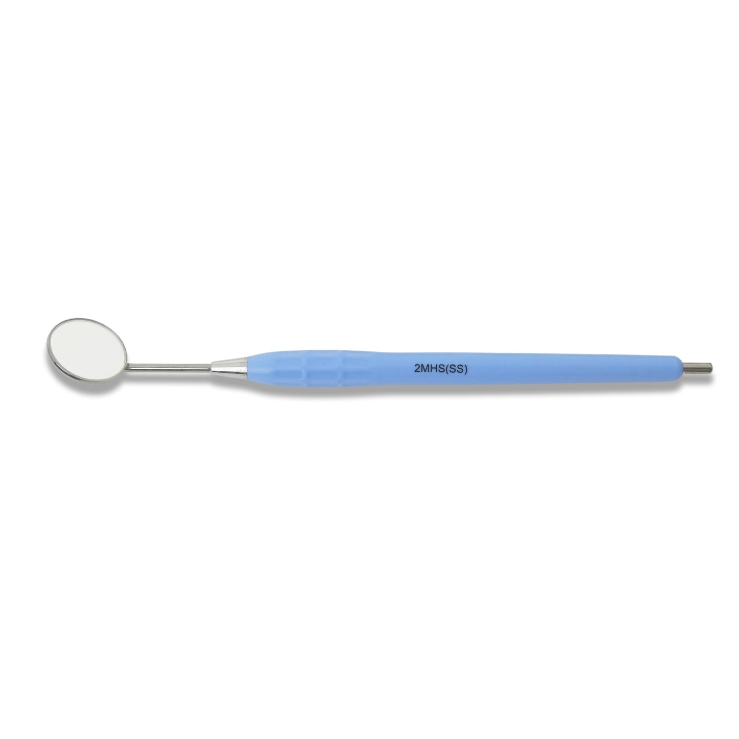 Mouth Mirror Simple Stem No. 4, 22mm dia, Blue Handle, EA - Osung USA