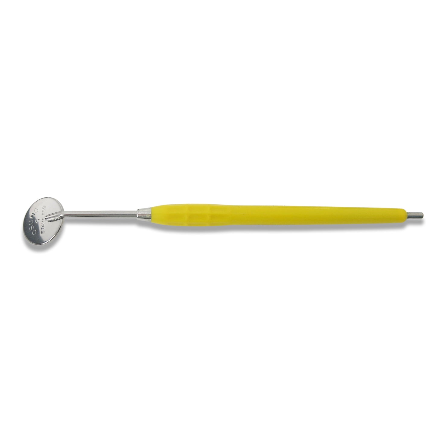 Mouth Mirror Cone Socket No. 4, 22mm dia, yellow handle, EA - Osung USA