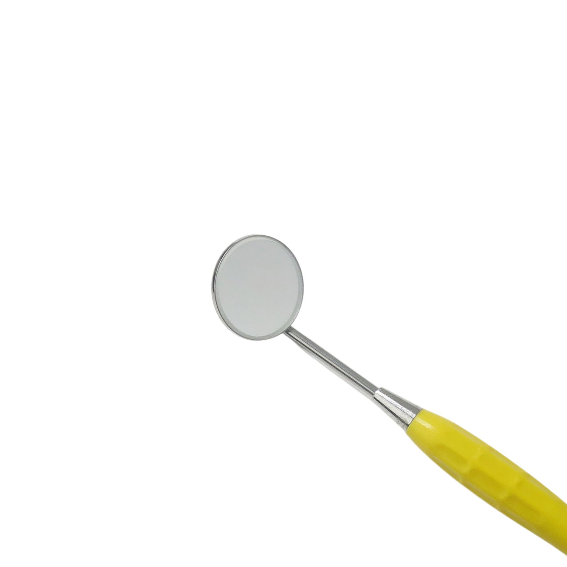 Mouth Mirror, Autoclavable Handle, Simple Stem, Yellow, 2MHS3 - Osung USA