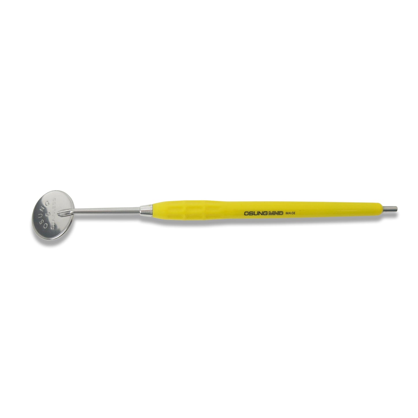 Mouth Mirror Cone Socket No. 5, 24mm dia, yellow handle, EA - Osung USA