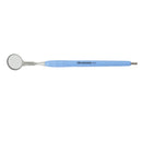 Mouth Mirror, Front Surface Double Side, Simple Stem No. 4, 22mm dia, Blue Handle, EA - Osung USA