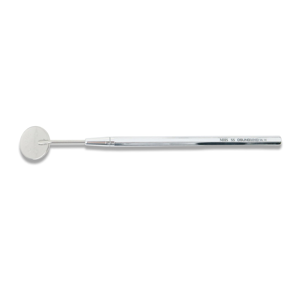 Mouth Mirror Simple Stem No. 4, 22mm dia, metal handle, EA - Osung USA