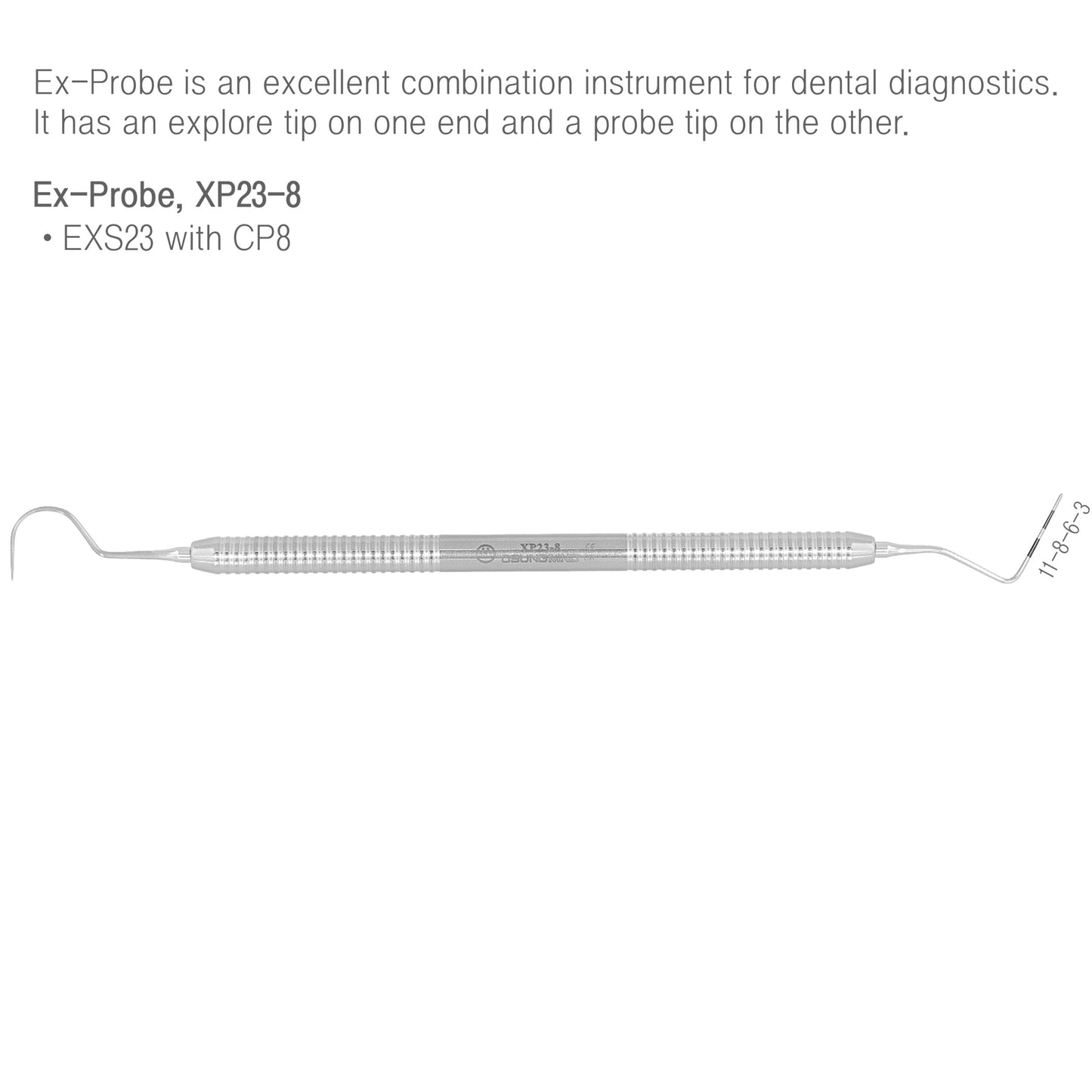 Osung 23/CP-8 Dental Explorer Probe Shepherd's hook explorer + Probe Premium -XP23-8 - Osung USA