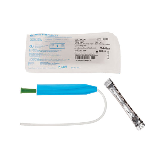 Rusch Flocath Quick Hydrophillic Intermittent Catheter Kits Flocath Quick Catheter Kit, 14Fr, 50/Bx (Continental Us Only) -221400140