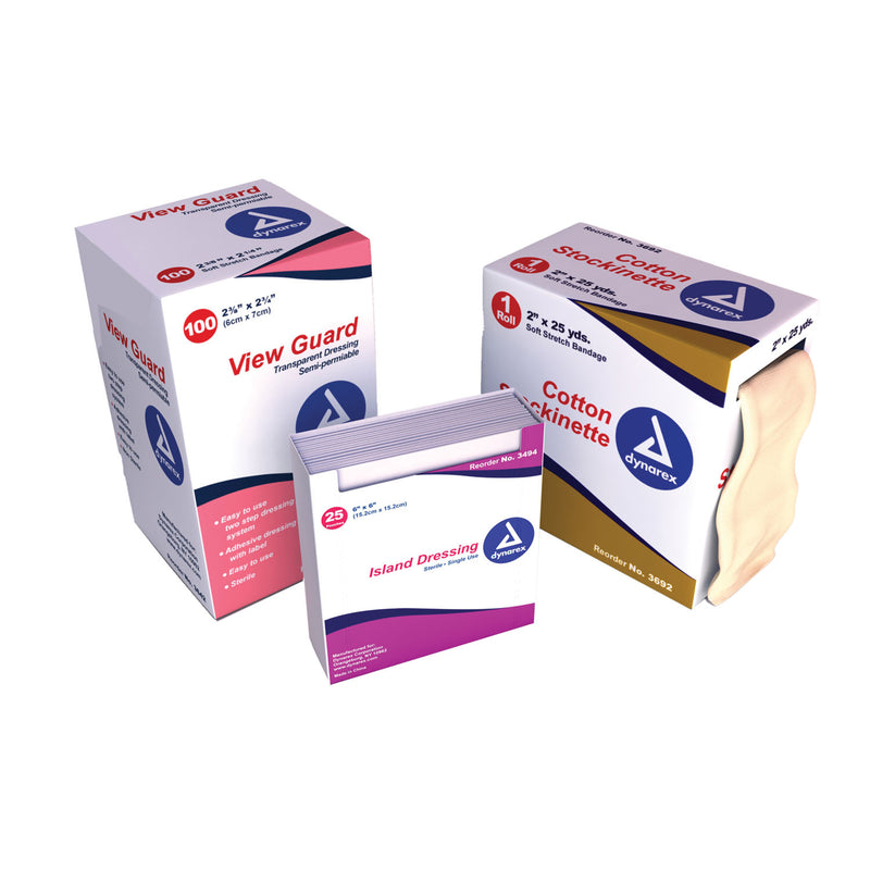 TRANSPARENT DRESSING, 6" X 8", STERILE, 10/BX, 8 BX/CS, SOLD AS CASE DYNAREX 10000058